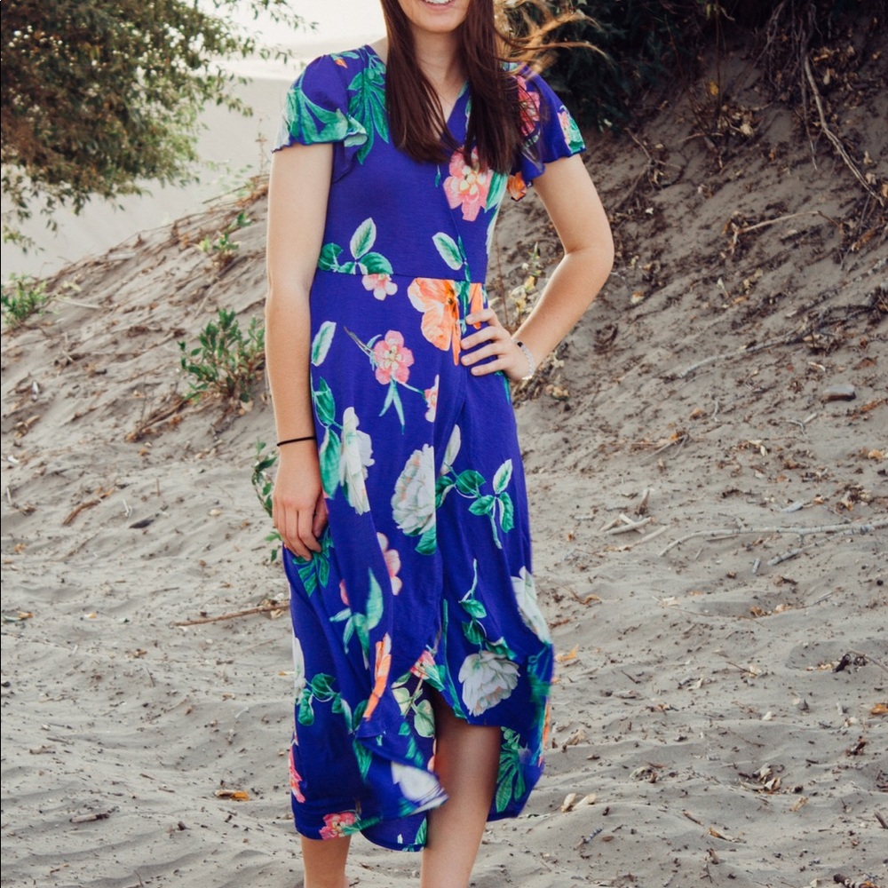 High low floral dress - Picture 1 of 5